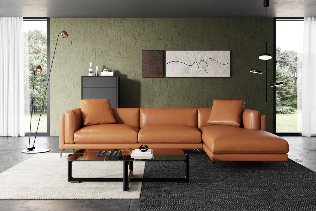 Zadar Leather Sectional Sofa