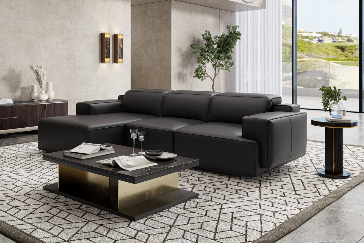 Valentina Leather Recliner Sectional Sofa