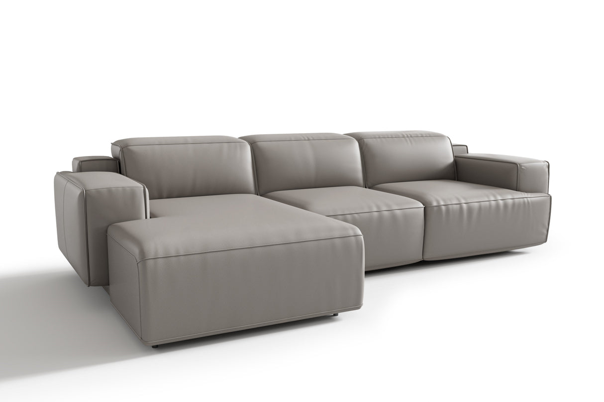 Valentina Leather Recliner Sectional Sofa