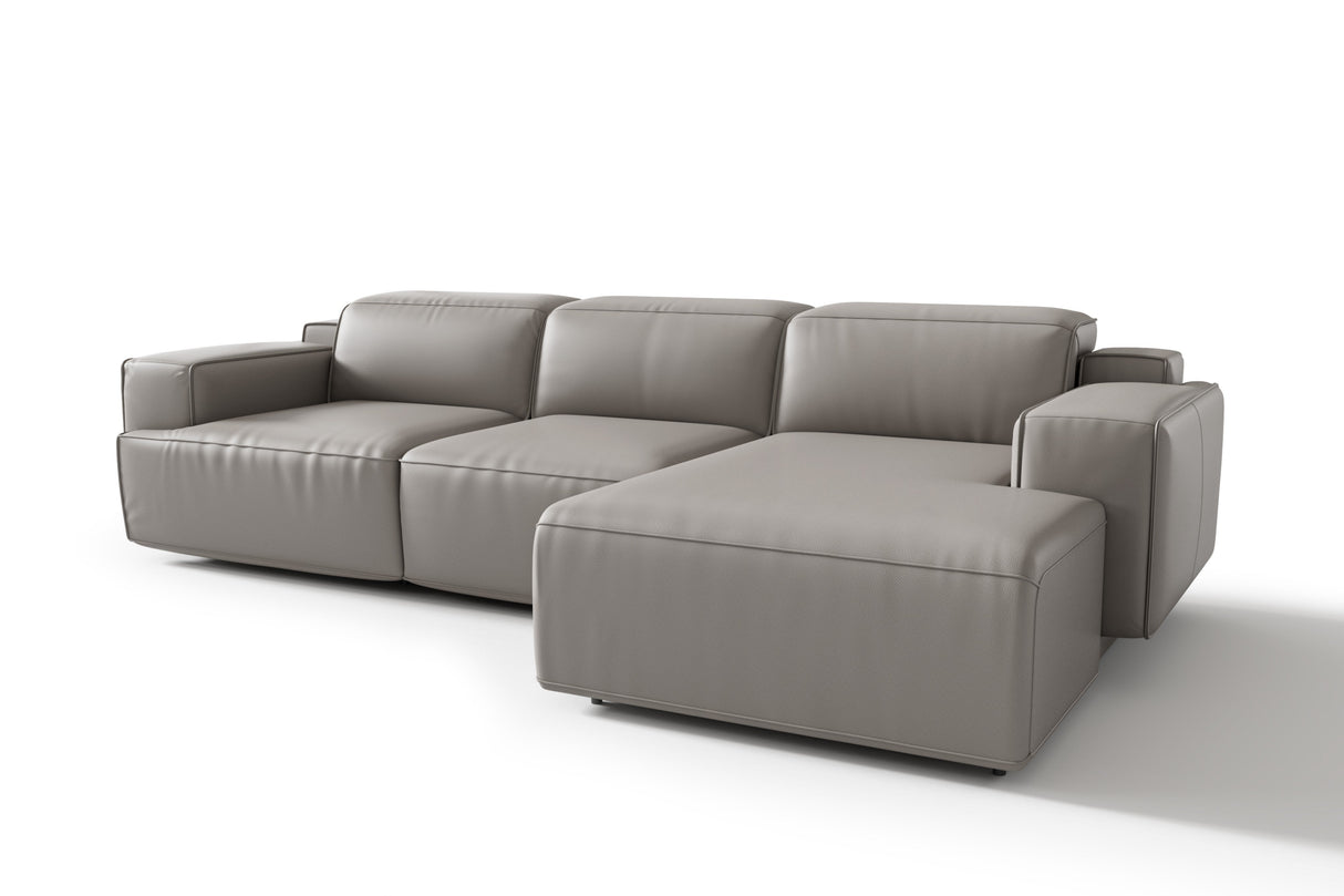 Valentina Leather Recliner Sectional Sofa
