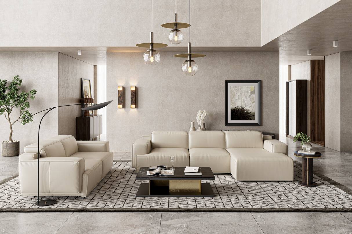 Valentina Leather Recliner Sectional Sofa