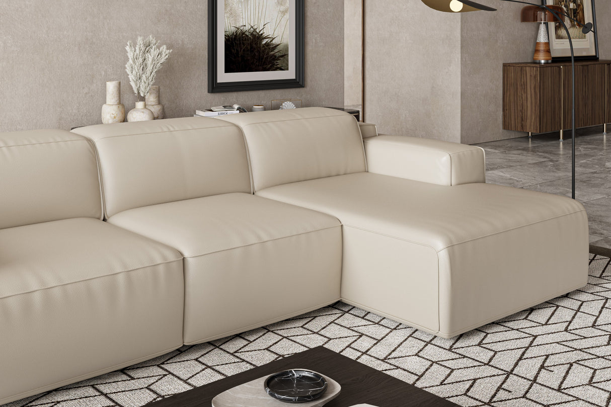 Valentina Leather Recliner Sectional Sofa