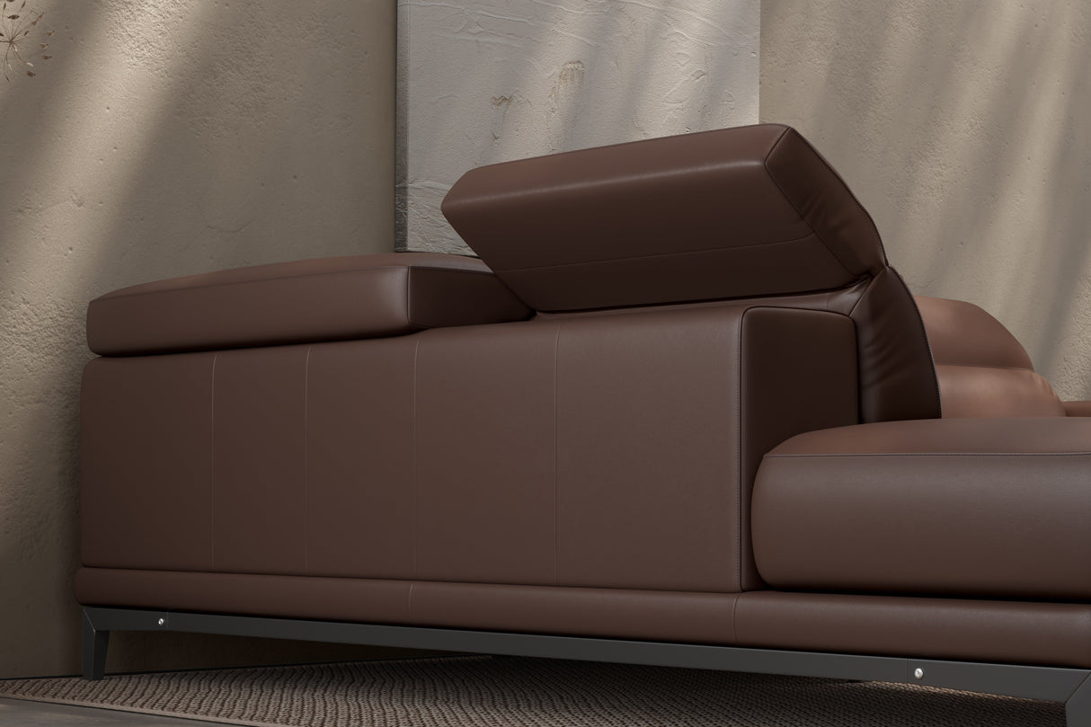 Valletta Leather Corner Sectional Sofa