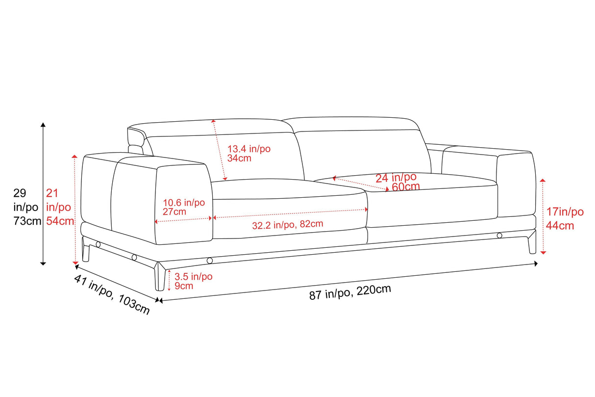 Valletta Leather Sofa