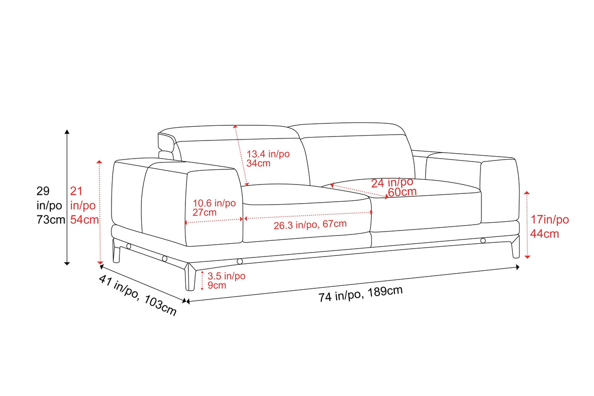 Valletta Leather Sofa