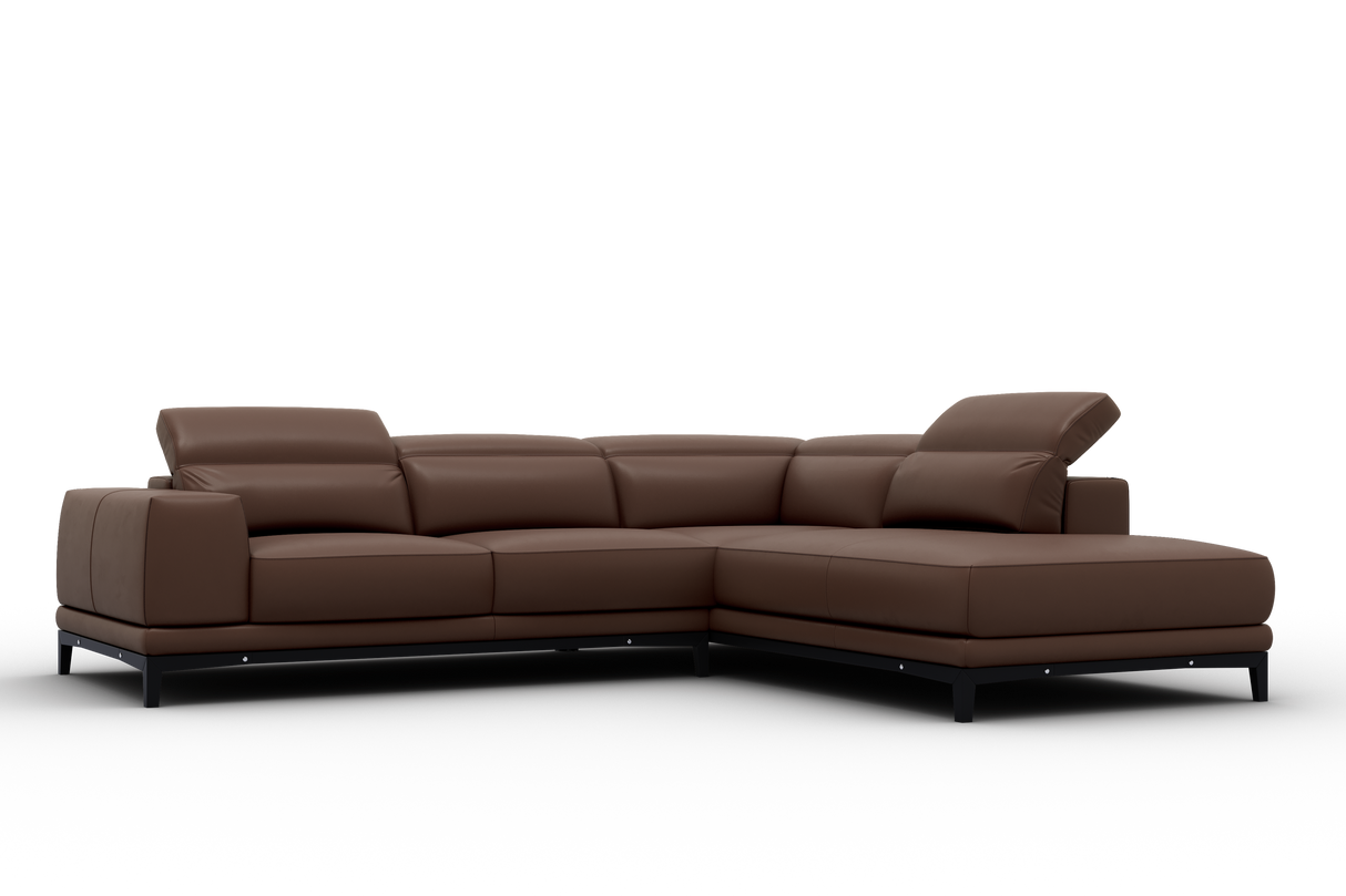Valletta Leather Corner Sectional Sofa