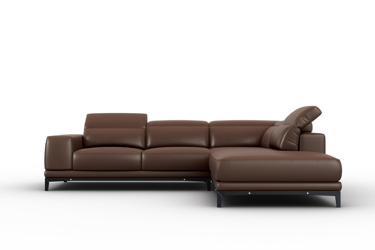 Valletta Leather Corner Sectional Sofa