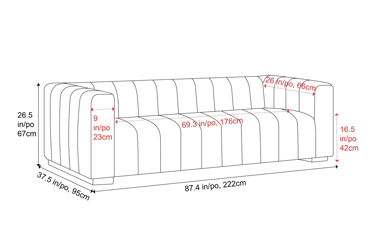 Victoria Leather Sofa
