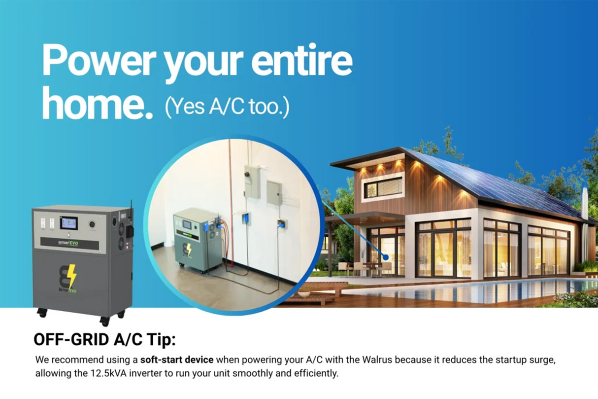 WALRUS G3 12K INV. 22 kWh with Solar Accessories KIT