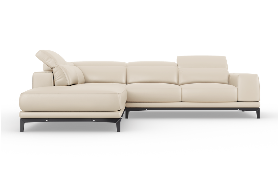 Valletta Leather Corner Sectional Sofa