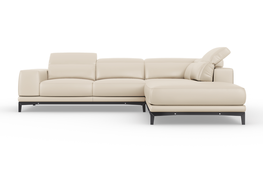 Valletta Leather Corner Sectional Sofa