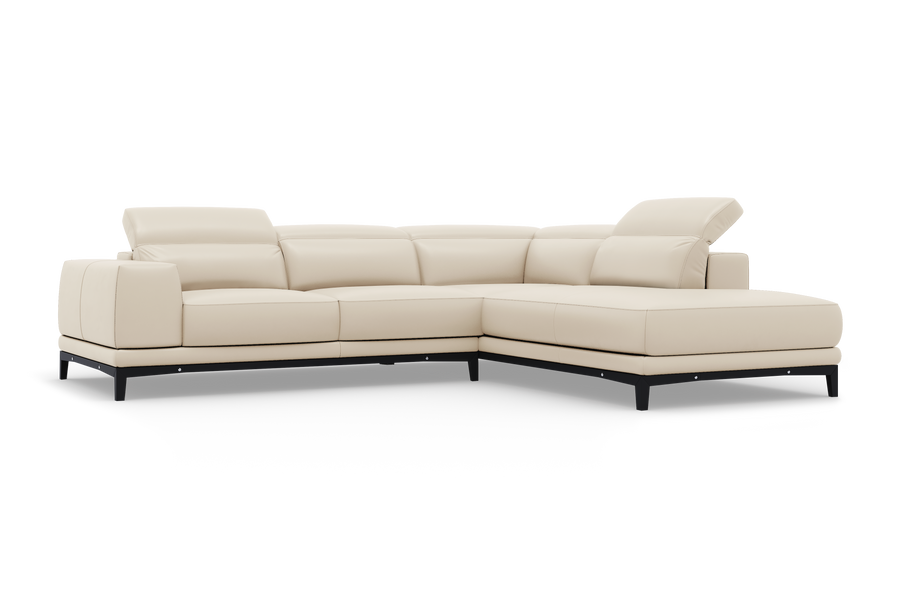 Valletta Leather Corner Sectional Sofa