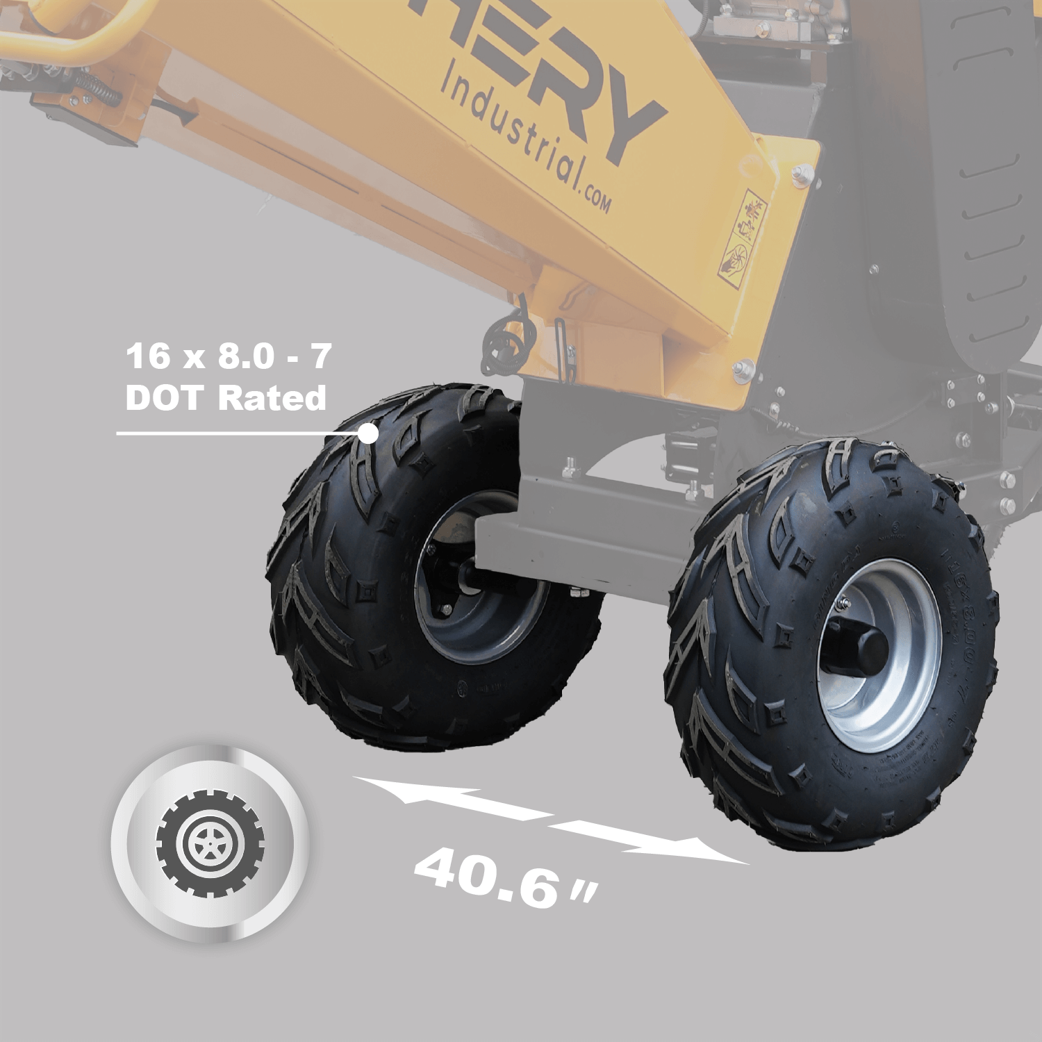 6" 15 HP 420cc Gas Powered Wood Chipper