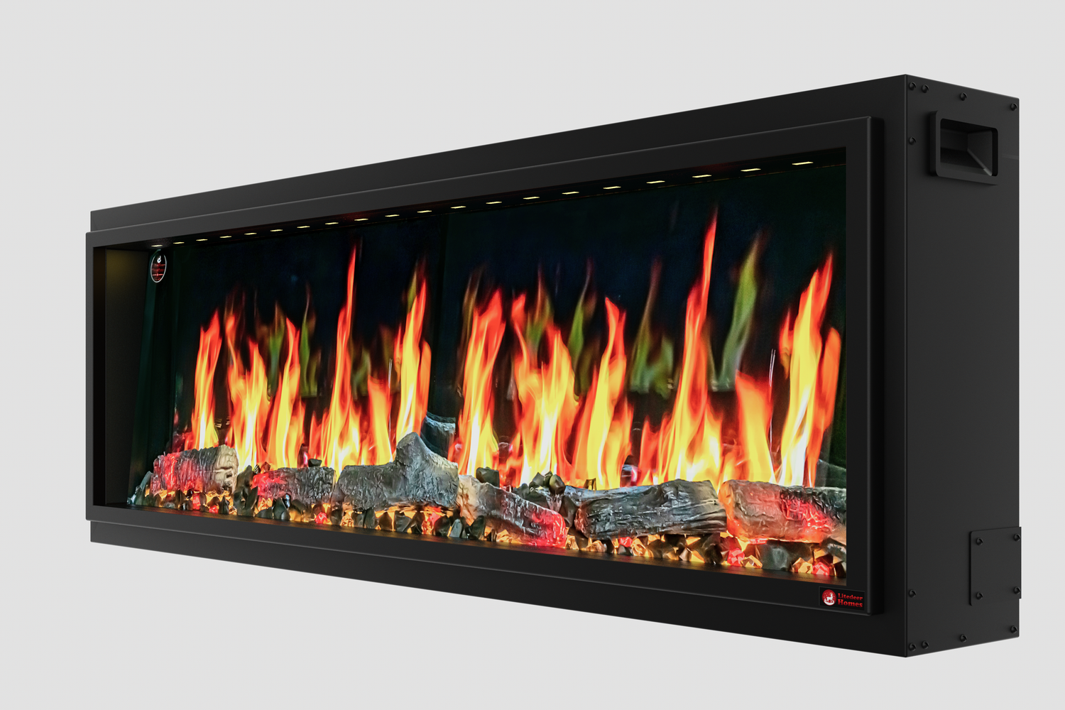 2025 New Litedeer Latitude 55" Ultra-slim Smart Electric Fireplace with Reflective Amber Glass (Model:ZEF55T)