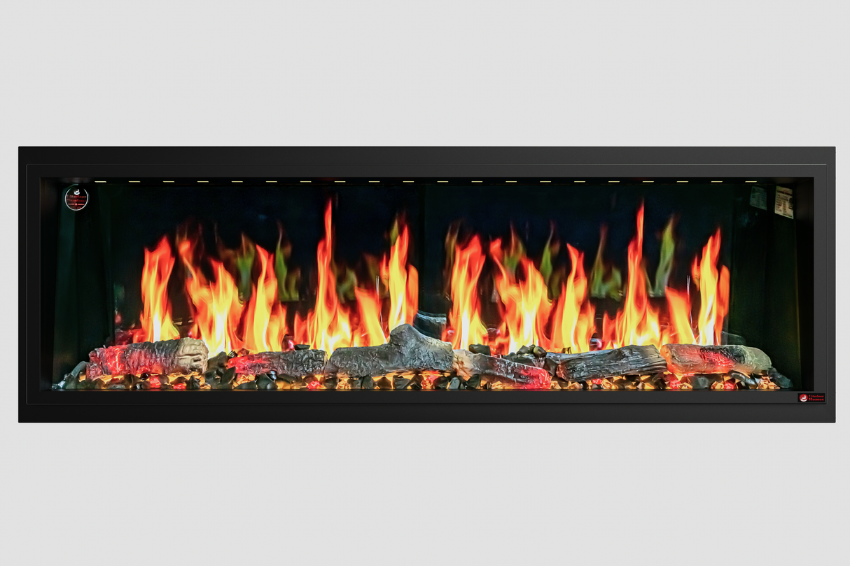 2025 New Release Litedeer Homes Latitude 55-inch Built-in Smart Electric Fireplace with 1-inch Trim (Model: ZEF55T)