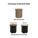 American Fyre Designs Contempo 44-Inch Concrete Square Gas Fire Pit Table