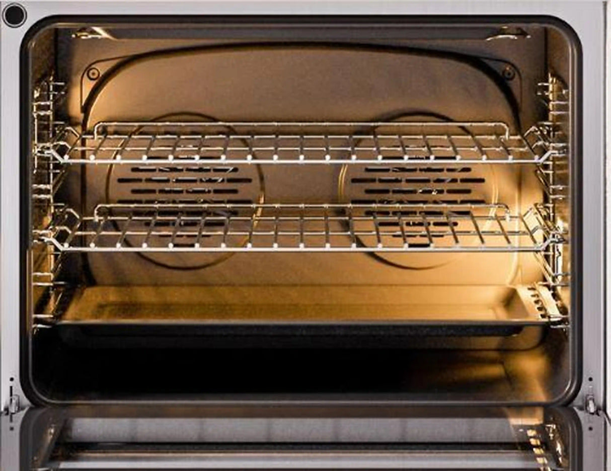 ILVE Professional Plus II 30-Inch Freestanding Natural Gas Dual Fuel Range with 5 Sealed Burners in Matte Graphite (UP30WMPMG)