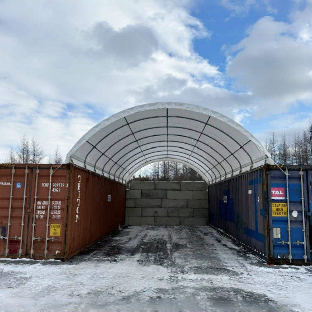 20'x40' Shipping Container Canopy Shelter