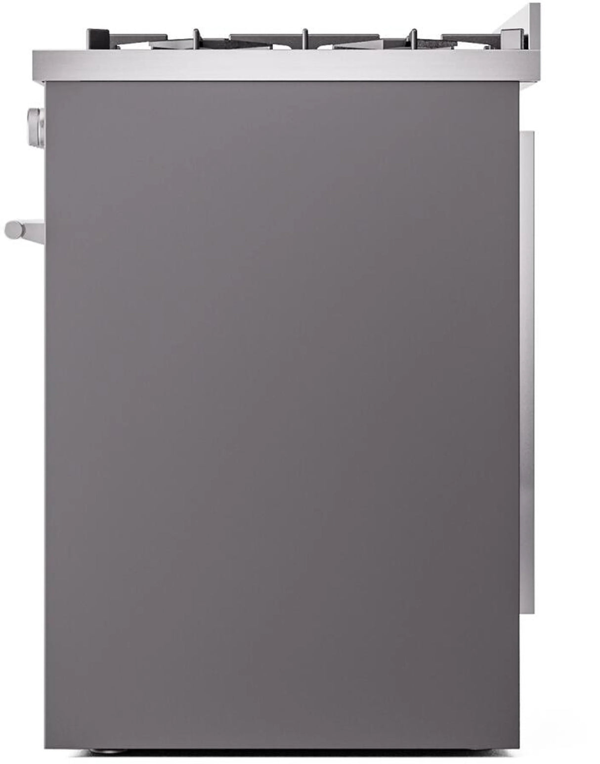 ILVE Professional Plus II 30-Inch Freestanding Natural Gas Dual Fuel Range with 5 Sealed Burners in Matte Graphite (UP30WMPMG)