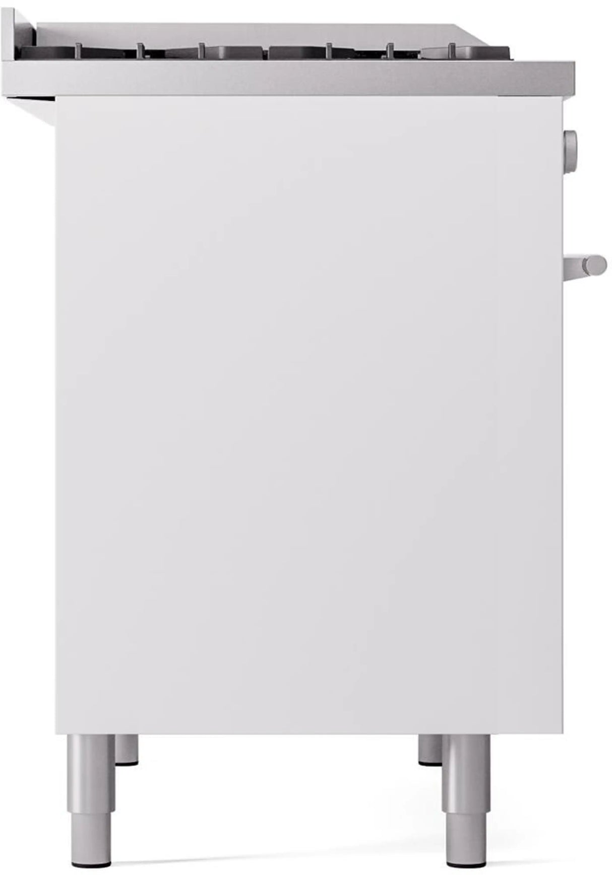 ILVE Professional Plus II 40-Inch Freestanding Natural Gas Dual Fuel Range with 6 Sealed Burner in White (UPD40FWMPWH)