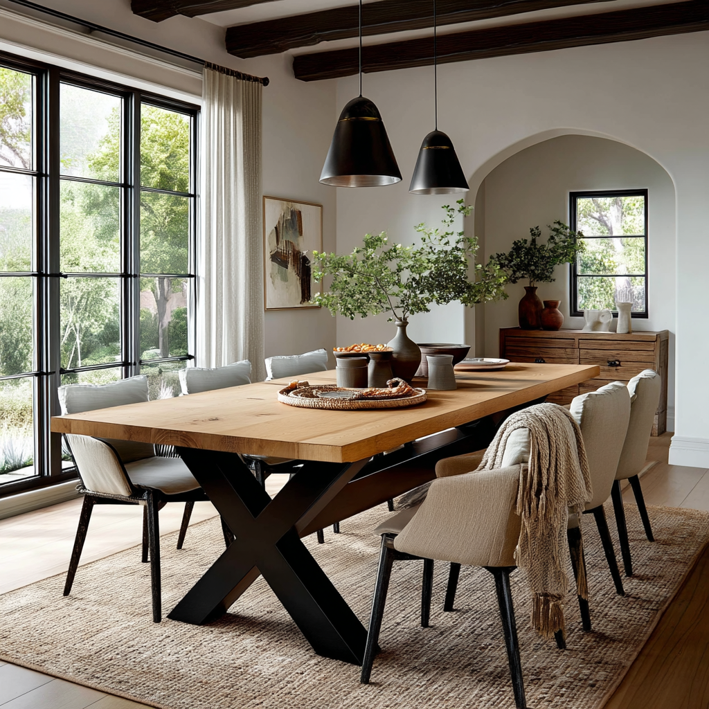 The Caroline Dining Table - Wood