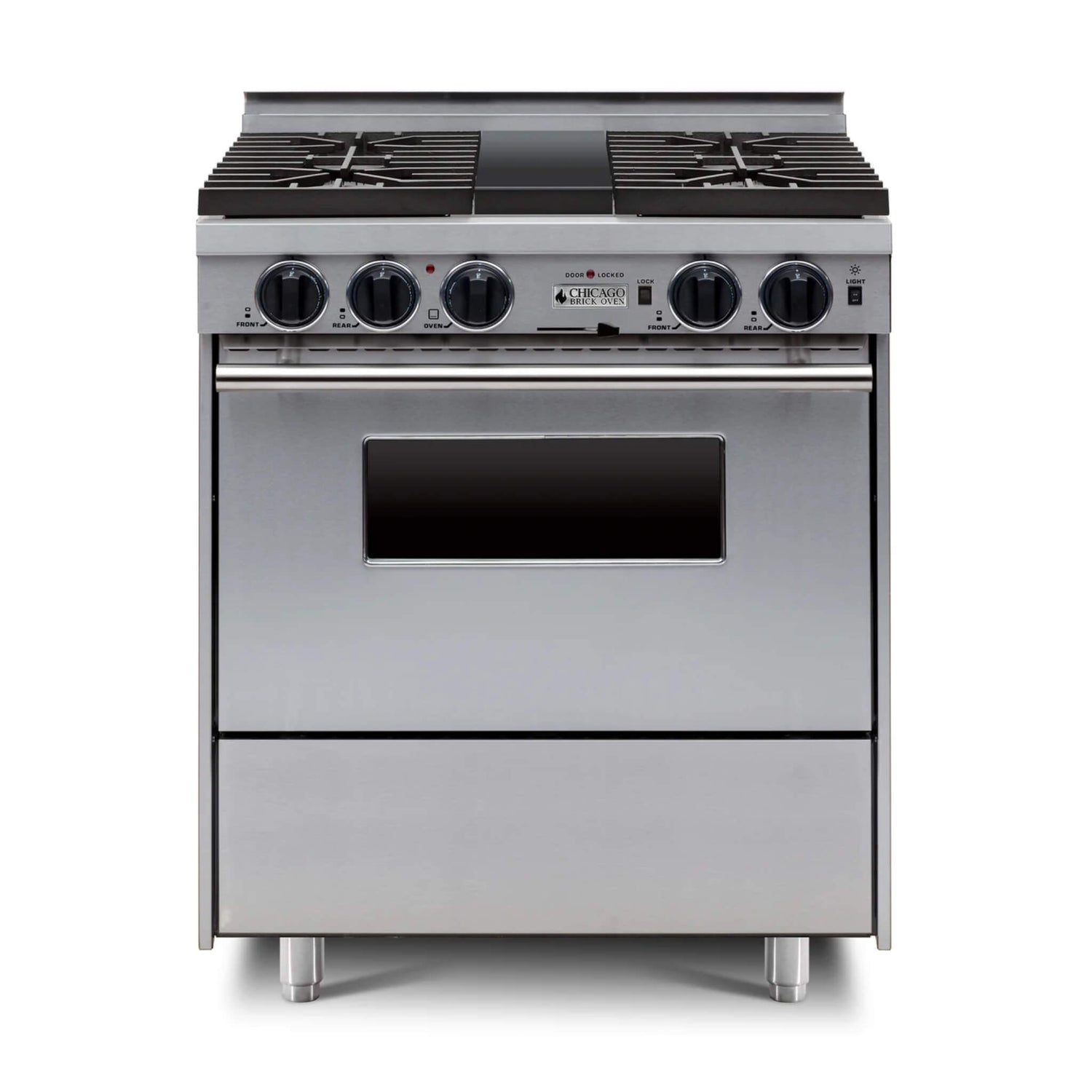 Chicago Brick Oven 30” Dual-Fuel Self-Cleaning Convection Range With Sealed Burners (SAK91342)
