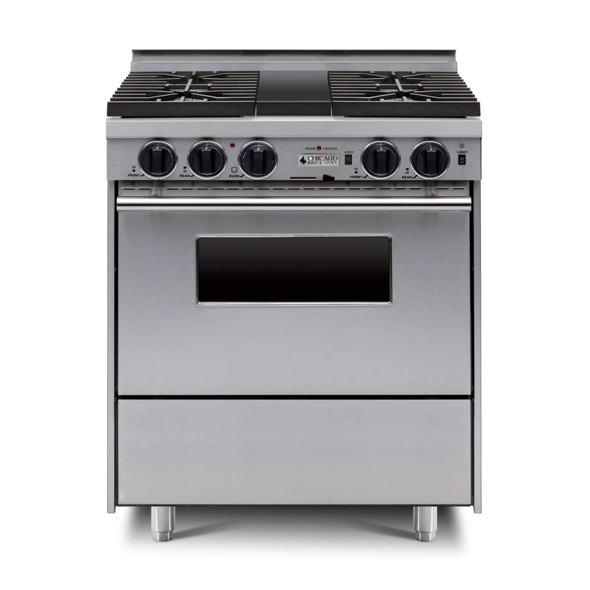 Chicago Brick Oven 30” Dual-Fuel Self-Cleaning Convection Range With Sealed Burners (SAK91342)