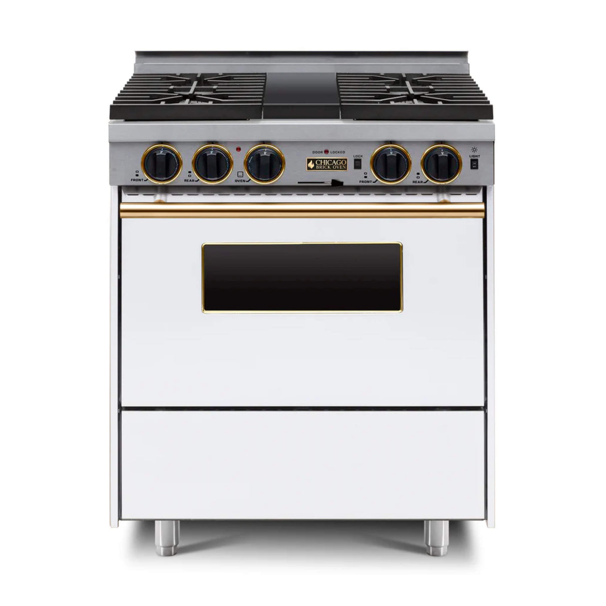 Chicago Brick Oven 30” Dual-Fuel Self-Cleaning Convection Range With Sealed Burners (SAK91342)