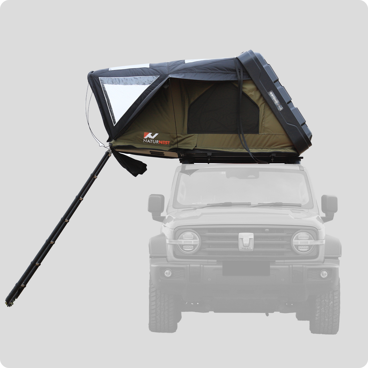 Naturnest Sirius 1 Plus XXL Clamshell Rooftop Tent