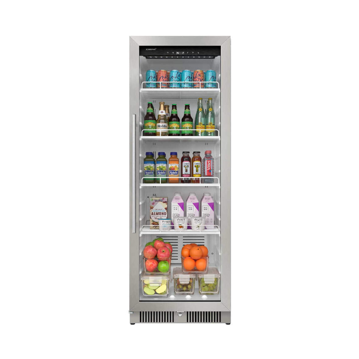 Edgestar 10.1 Cubic Feet Commercial Beverage Merchandiser With Temperature Alarm and Reversible Door, 22" (SAK45983)