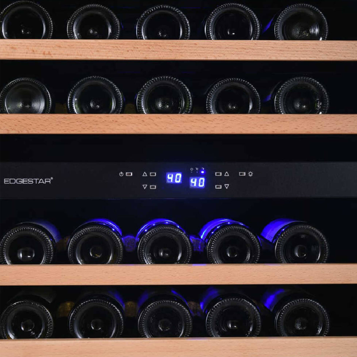 Edgestar Premium 101 Bottle Capacity Built In Dual Zone Wine Cooler, 24" (SAK92835)