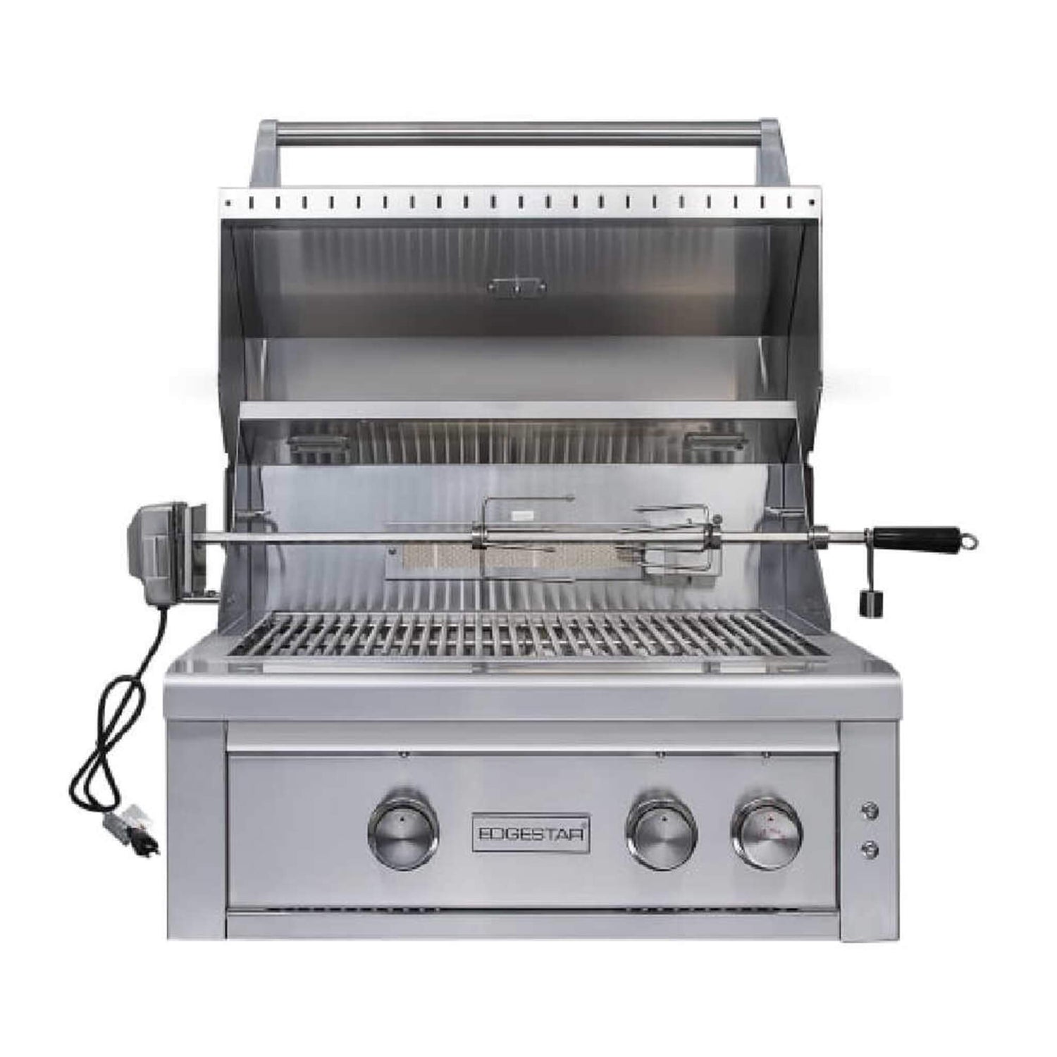 Edgestar 60K BTU 30" Natural Gas Built-In Grill With Lighted Grill Area And Double Access Doors (SAK82568)