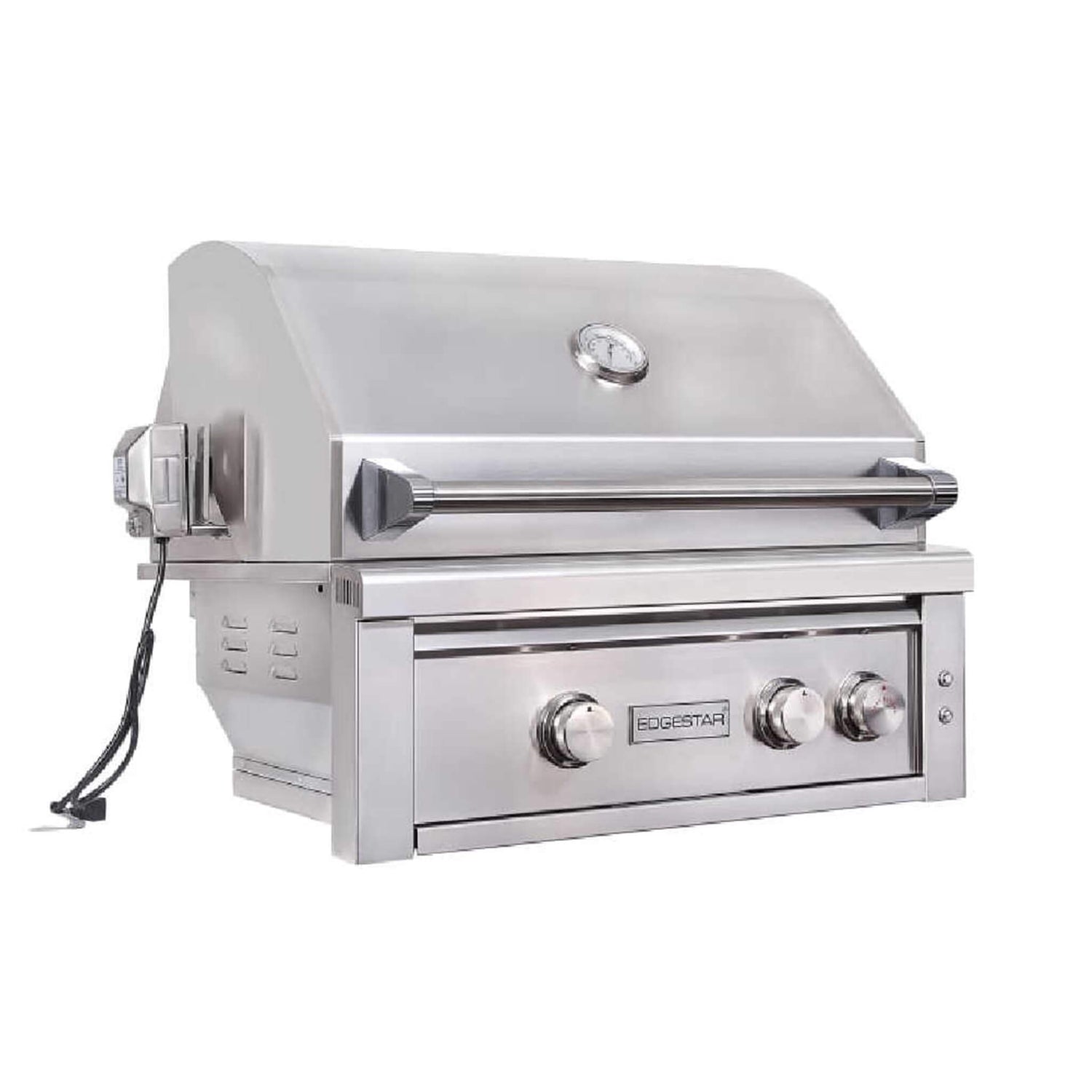 Edgestar 60K BTU 30" Natural Gas Built-In Grill With Lighted Grill Area And Double Access Doors (SAK82568)