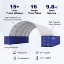 Fortified 40'x40'x15' Double Truss Container Shelter