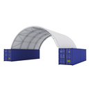 Fortified 40'x40'x15' Double Truss Container Shelter