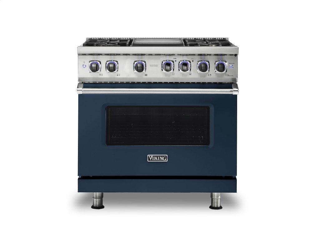 VIKING VDR73624GSB 36" Dual Fuel Range - VDR7362 Viking 7 Series Blue