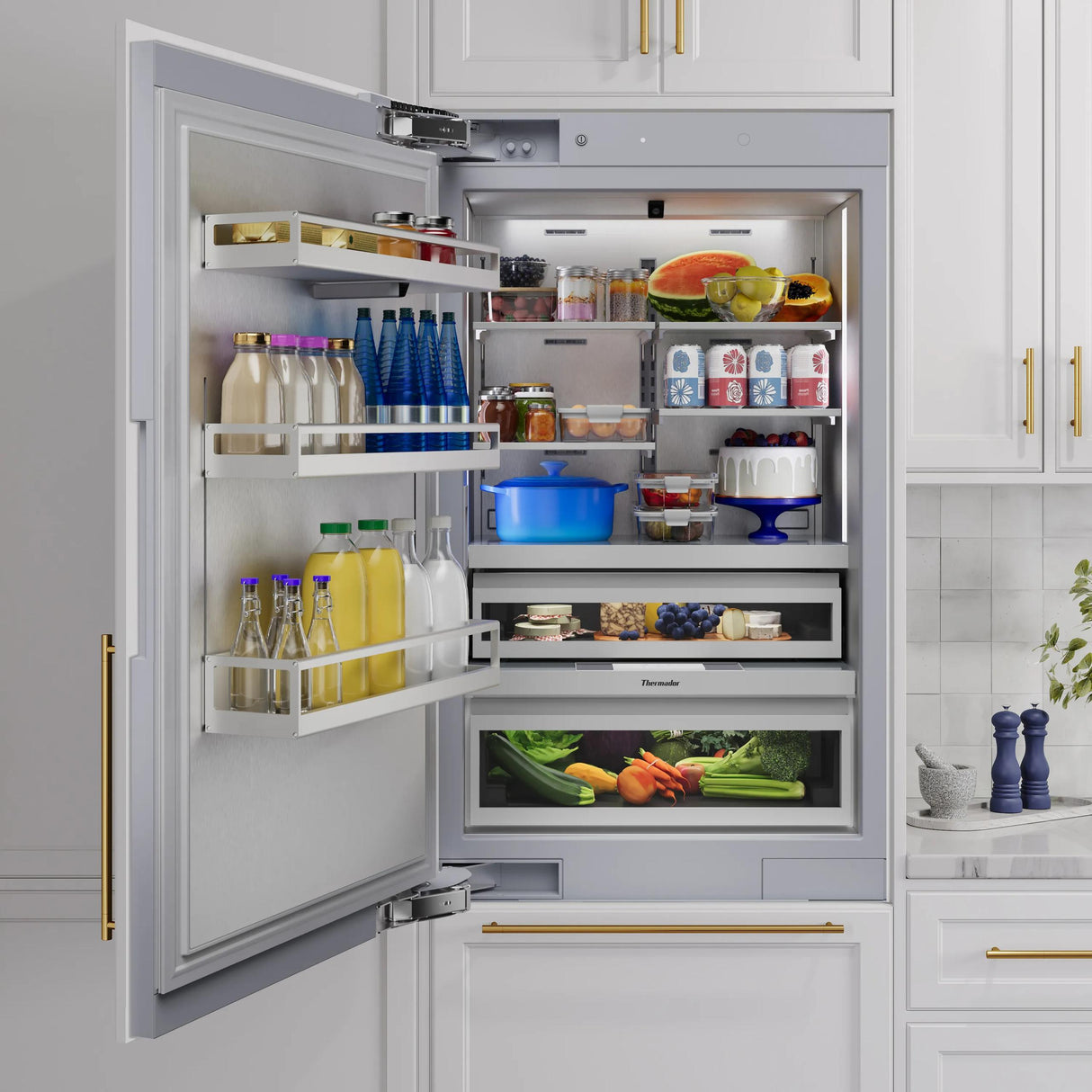 THERMADOR T30IB100SP Freedom® Built-in Bottom Freezer 30'' Panel Ready Custom Panel Ready