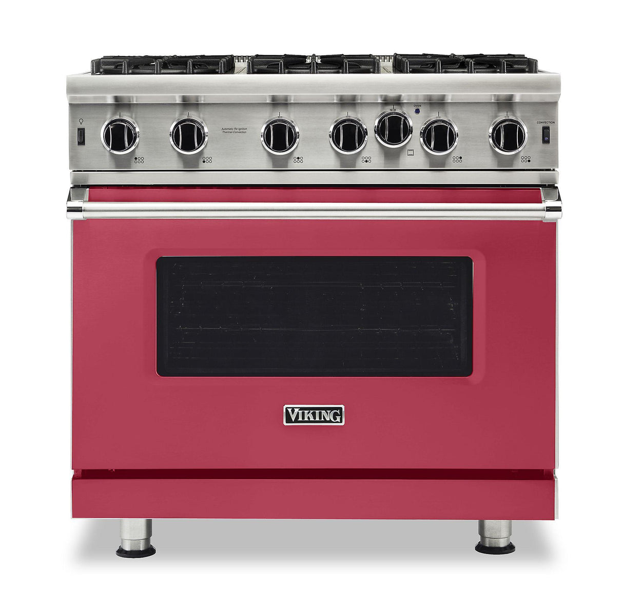VIKING VGIC53626BVALP 36" Open Burner Gas Range - VGIC5362 Viking 5 Series Red
