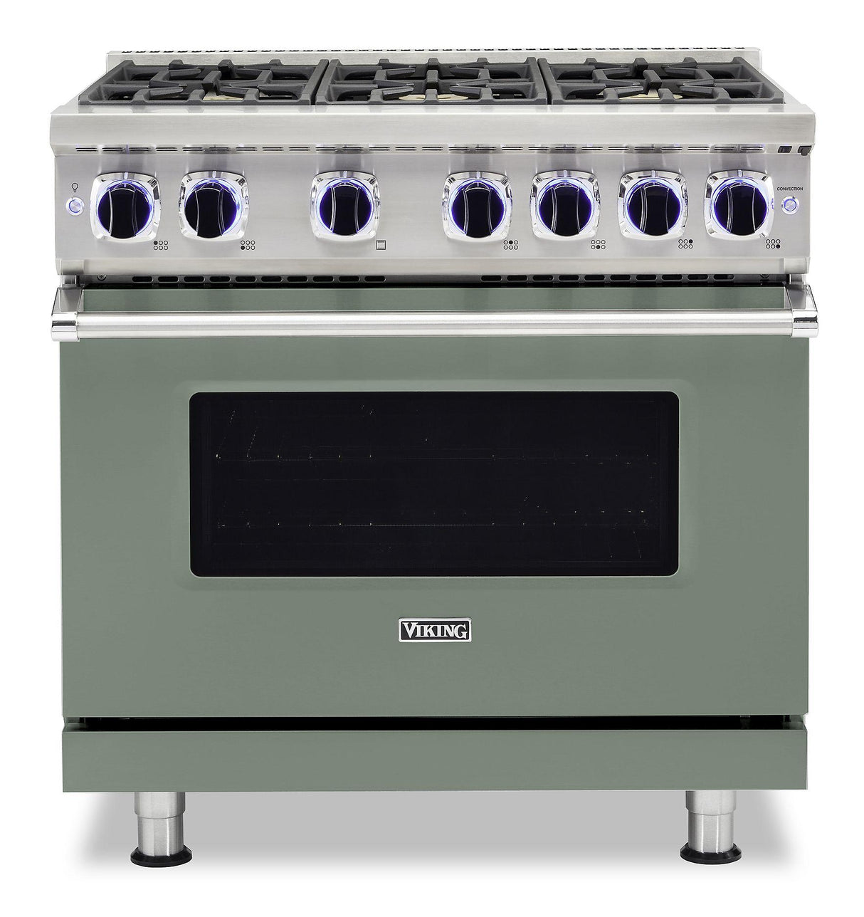 VIKING VGR73626BEULP 36" Sealed Burner Gas Range - VGR7362 Viking 7 Series Green
