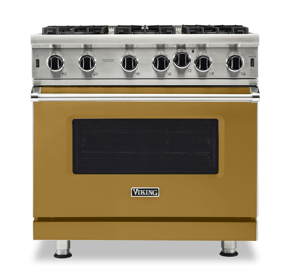 VIKING VGIC53626BGH 36" Open Burner Gas Range - VGIC5362 Viking 5 Series Gold