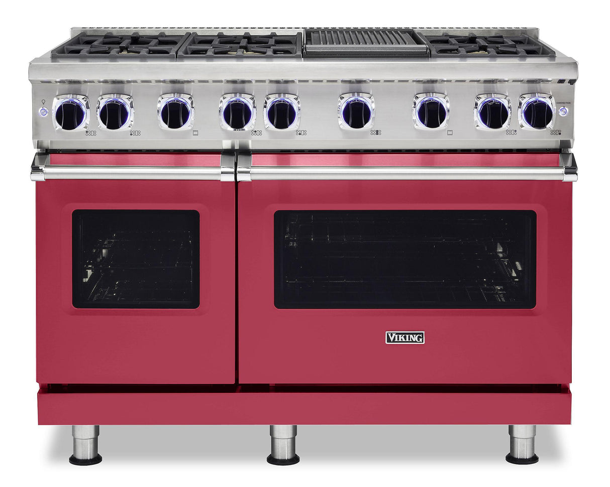 VIKING VGR74826GVA 48" Sealed Burner Gas Range - VGR7482 Viking 7 Series Red