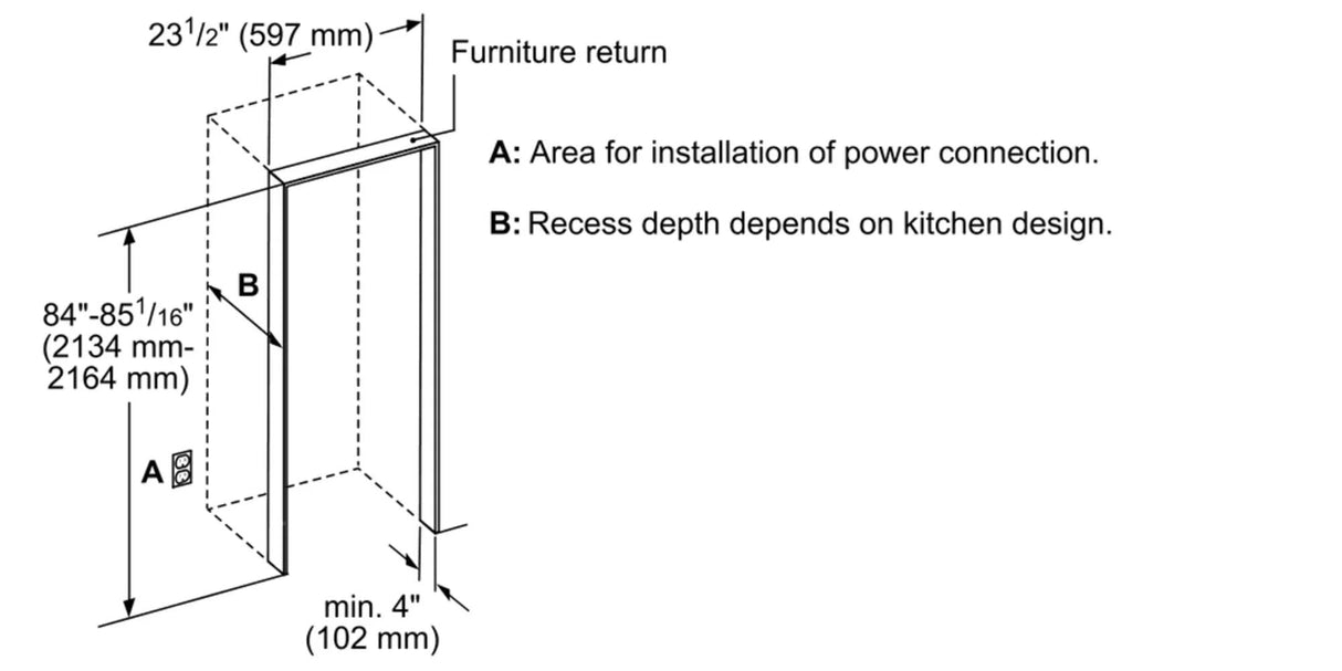 THERMADOR T23IR905SP Freedom® Built-in Refrigerator Column Panel Ready Custom Panel Ready