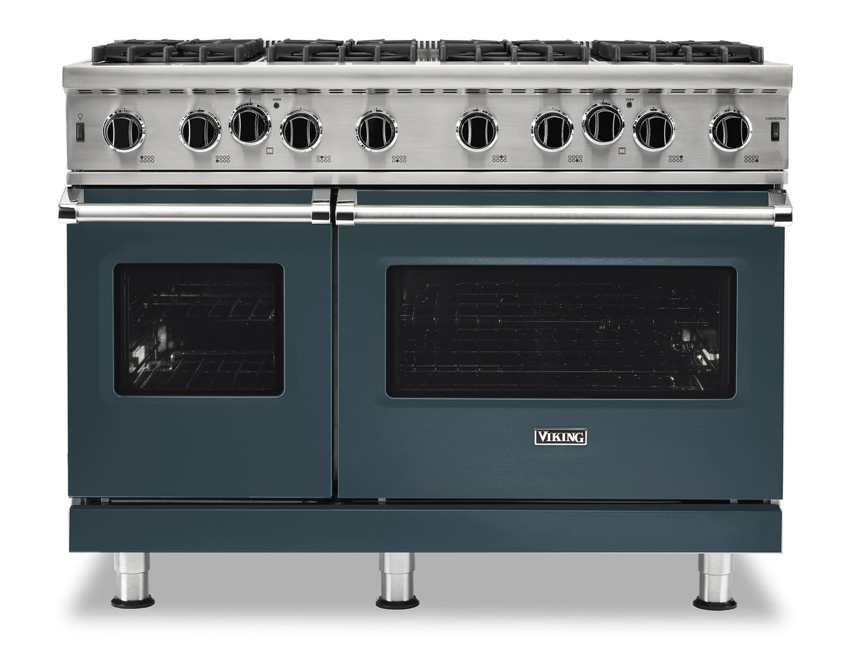 VIKING VGIC54828BSQ 48" Open Burner Gas Range - VGIC5482 Viking 5 Series Gray