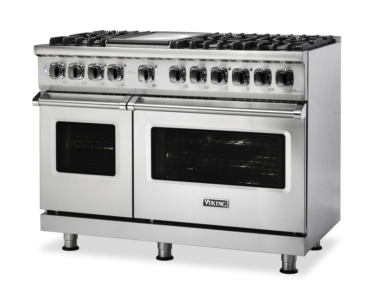 VIKING VDR5488BSSLP 48" Dual Fuel Range - VDR548 Viking 5 Series in Stainless Steel