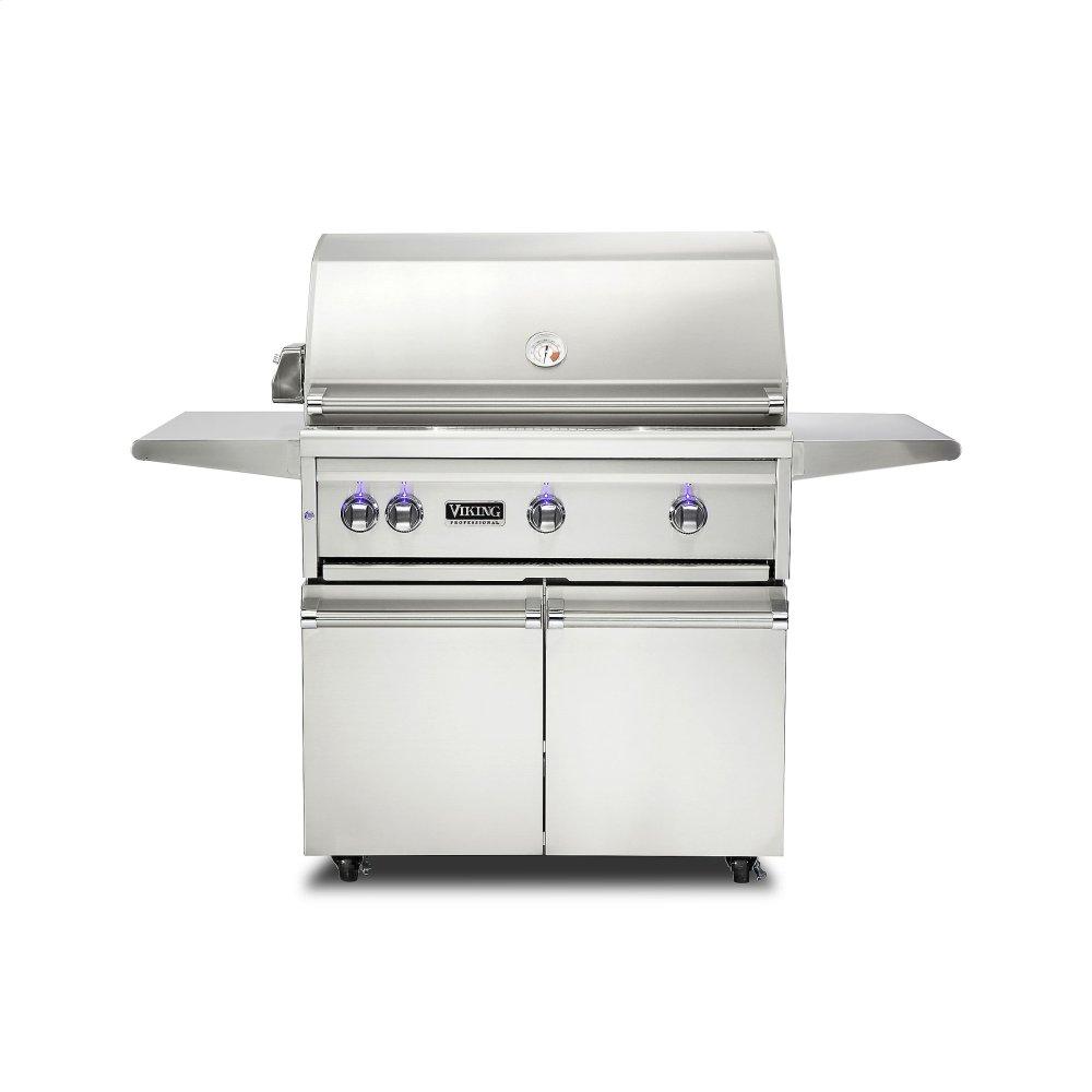 VIKING VQGFS5361NSS 36"W. Freestanding Grill with ProSear Burner and Rotisserie - VQGFS5361 in Stainless Steel