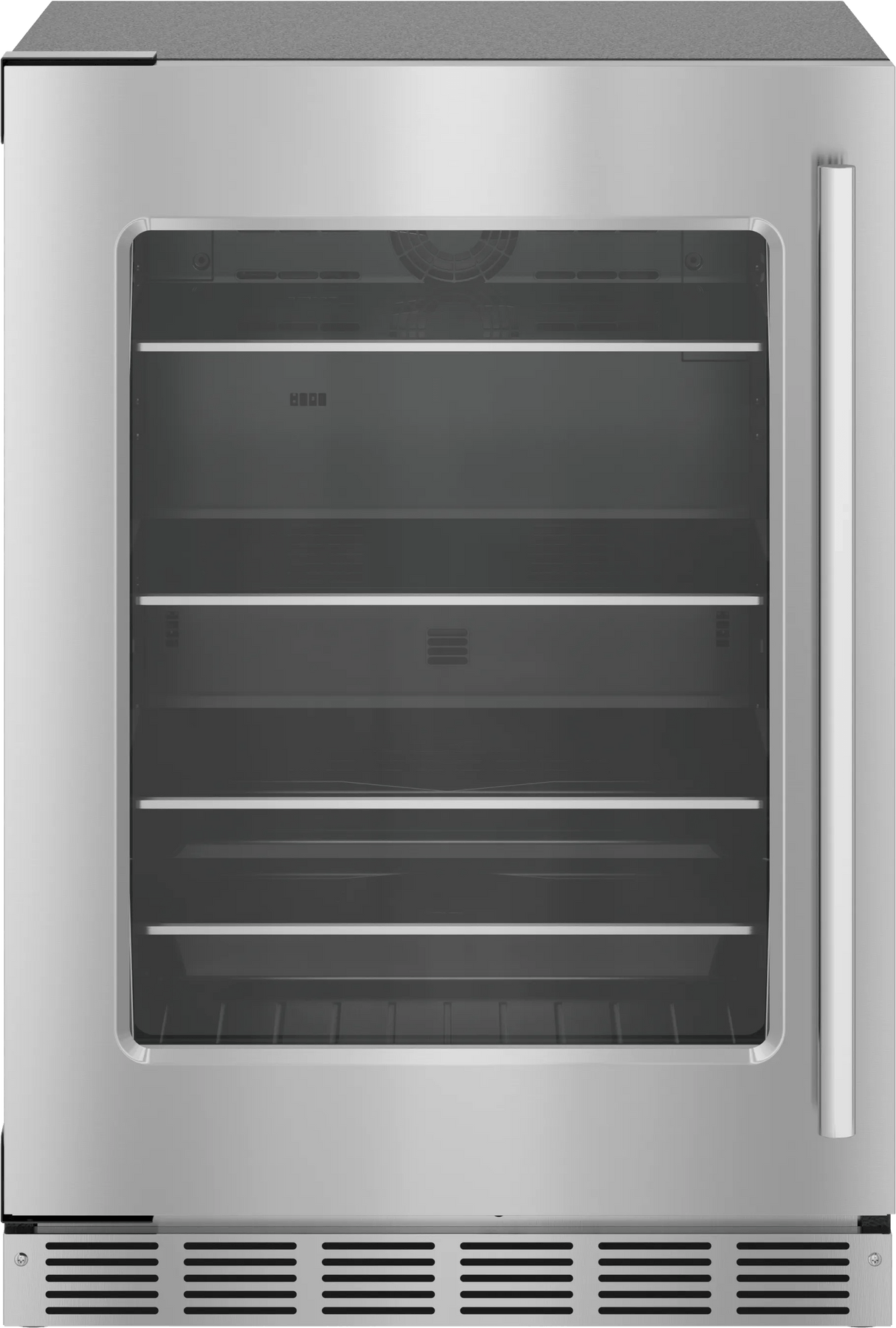 THERMADOR T24UR915LS Freedom® Under Counter Refrigerator with Glass Door 24'' Masterpiece® in Stainless Steel, Left Hinge in Stainless Steel
