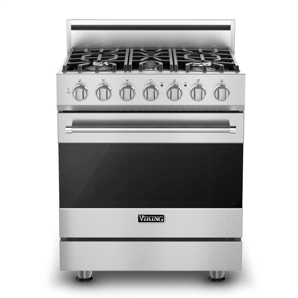 VIKING RVDR33025BSS 30" Self-Cleaning Dual Fuel Range - RVDR3302 Viking 3 Series in Stainless Steel