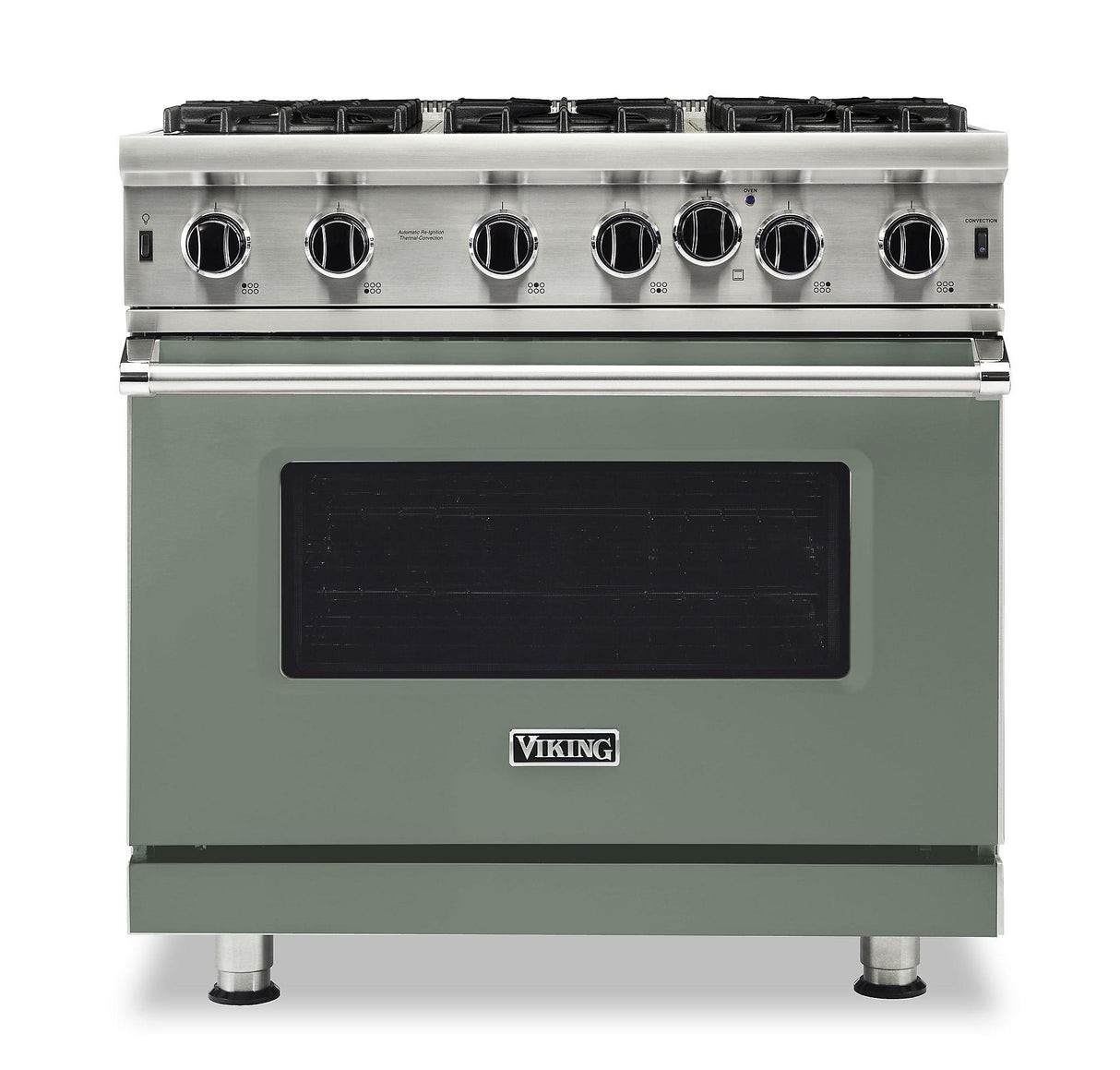 VIKING VGIC53626BEU 36" Open Burner Gas Range - VGIC5362 Viking 5 Series Green