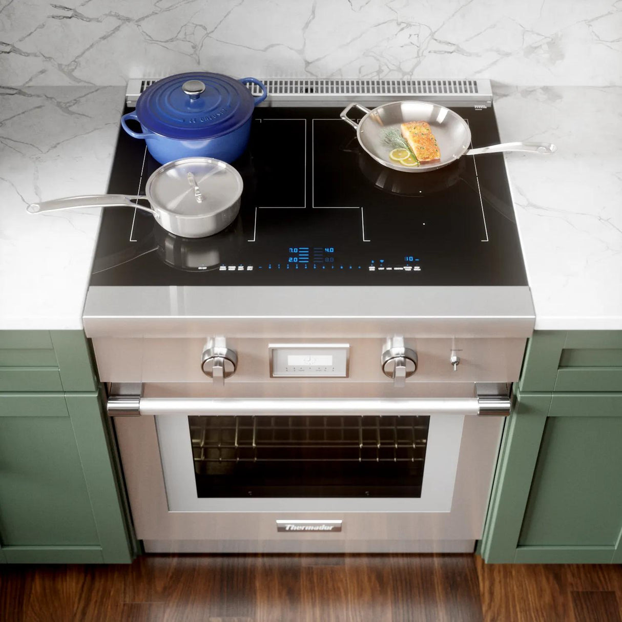 THERMADOR PRI30LBHU Liberty® Induction Professional Range 30'' Pro Harmony® Standard Depth in Stainless Steel