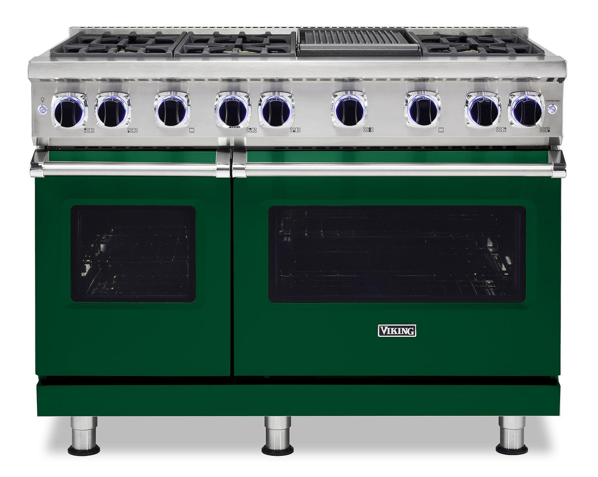 VIKING VGR74826GIVLP 48" Sealed Burner Gas Range - VGR7482 Viking 7 Series Green